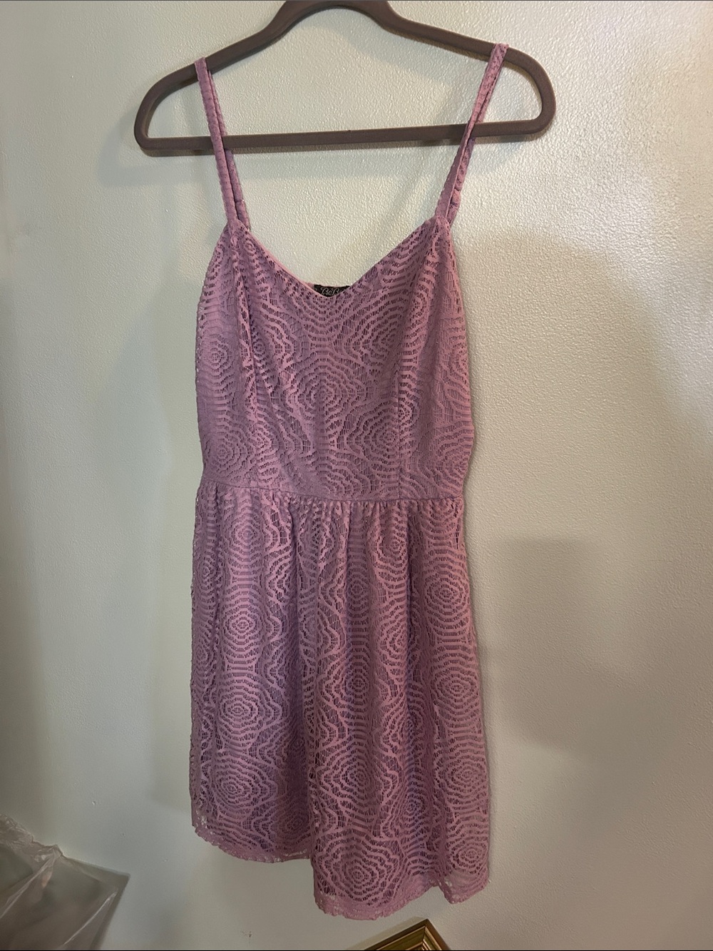 BeBop Dusty Rose Lace Mini Dress